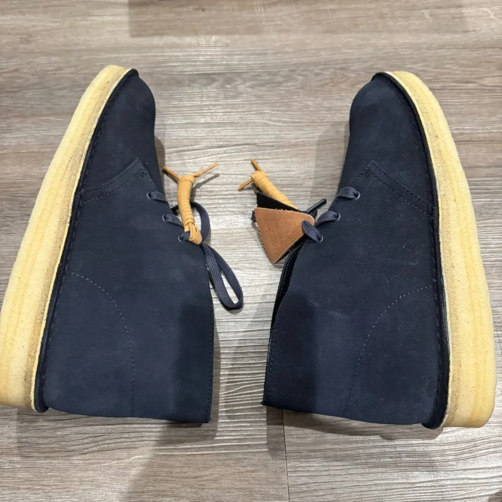 Clarks Original Desert Coal Navy Suede Chukka Boots